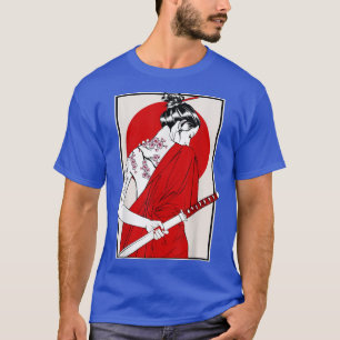 Japanische Samurai-Kultur Szene Vintage Sakura Ch T-Shirt
