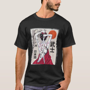 Japanische Samurai Kulturlandschaft Vintag Sakura T-Shirt