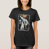 Japanische Samurai-Ninja-Katze