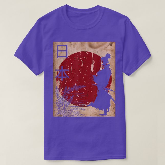 Japanische Samurai Vintag (2) T-Shirt (Design vorne)