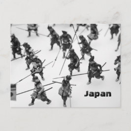 Japanische Samurai-Zahlen Postkarte