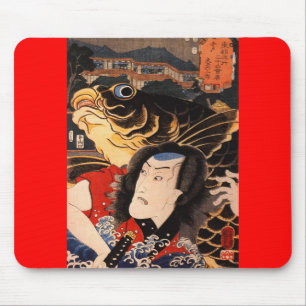 Japanische Samurais, die C. 1800's malen Mousepad