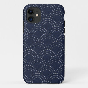Japanische sashiko Ozeanwellen Case-Mate iPhone Hülle