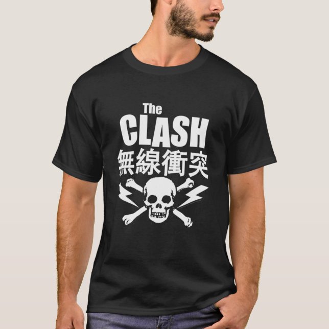 Japanische Schädelkollision Klassisch T-Shirt (Vorderseite)