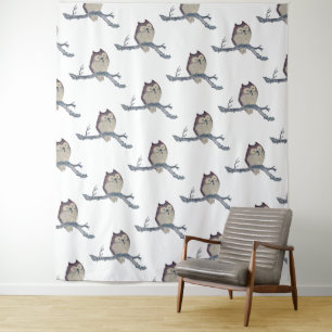 Japanische Schlafsäulennachtskunst Wandteppich