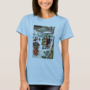 Japanische Schneelandschaft T-Shirt