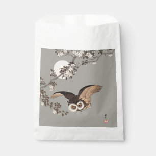 Japanische Schneemondwoodcut Flying Night Geschenktütchen
