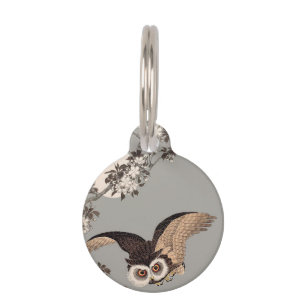 Japanische Schneemondwoodcut Flying Night Haustiermarke