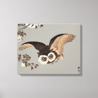 Japanische Schneemondwoodcut Flying Night