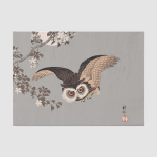 Japanische Schneemondwoodcut Flying Night Seidenpapier
