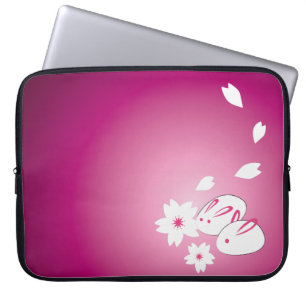 Japanische Schneeräume und Sakura Laptopschutzhülle