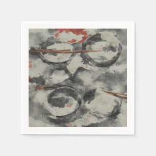 Japanische Schüsseln Serviette