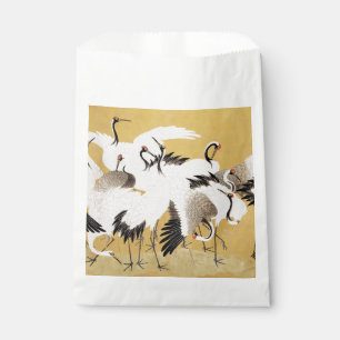 Japanische Schwarmkraniche Vintage Vogel Reich Kla Geschenktütchen