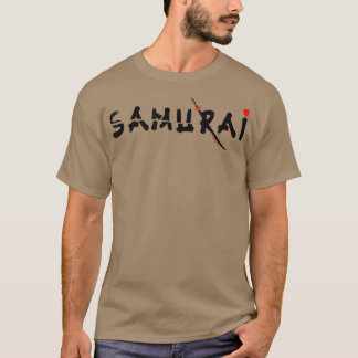 Japanische Schwertkriegerin Cyber Samurai Aestheti T-Shirt