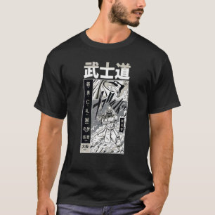 Japanische Schwertmänner Samurai Bushido Code Krie T-Shirt
