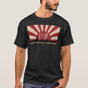 Japanische Seeflugzeugführerin Nisshin Rising Sun T-Shirt
