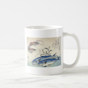 Japanische Seeleben-Malerei circa 1800's Tasse