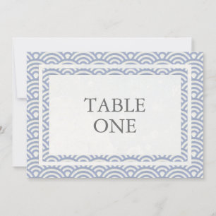 Japanische Seigha Stilisierte Waves Große Tischnum Einladung