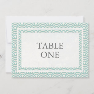 Japanische Seigha Stilisierte Waves Große Tischnum Einladung