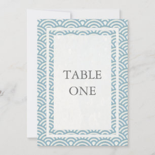 Japanische Seigha Stilisierte Waves Große Tischnum Einladung