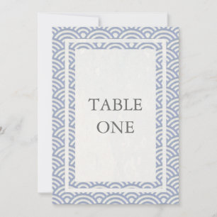 Japanische Seigha Stilisierte Waves Große Tischnum Einladung