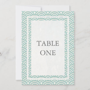 Japanische Seigha stilisierte Wellen große Tabelle Einladung