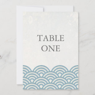 Japanische Seigha stilisierte Wellen große Tabelle Einladung