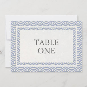 Japanische Seigha stilisierte Wellen große Tischnu Einladung