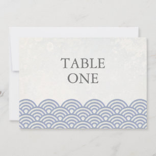 Japanische Seigha stilisierte Wellen große Tischnu Einladung