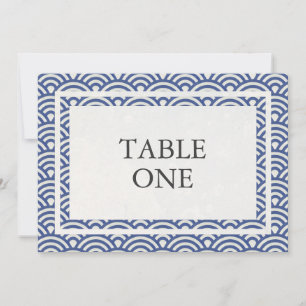 Japanische Seigha stilisierte Wellen große Tischnu Einladung