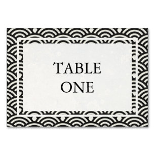 Japanische Seigha Stylisierte Waves Tischnummer