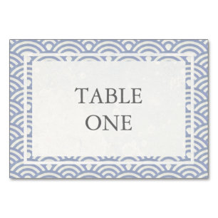 Japanische Seigha Stylisierte Waves Tischnummer