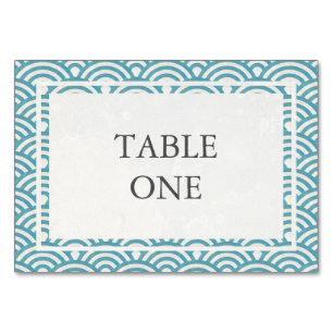 Japanische Seigha Stylisierte Waves Tischnummer