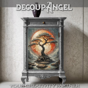 Japanische Serenity-Dekoupage Seidenpapier