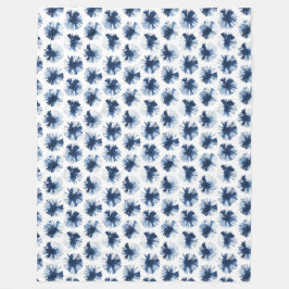 Japanische Shibori Gefärbte Krawatte Fleece Blanke