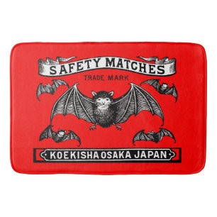 Japanische Sicherheitsmatten Art Bats Badematte