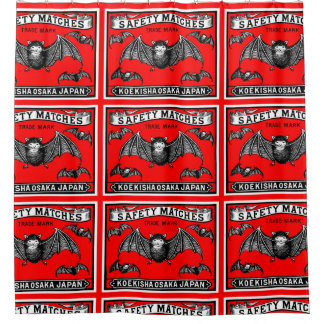 Japanische Sicherheitsmatten Art Bats Duschvorhang