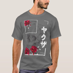 Japanische Skull-Rose Pastel Goth Alt Bekleidung G T-Shirt