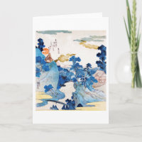 Japanische Sonnenaufgangslandschaft, Kuniyoshi, Uk