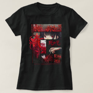 Japanische Spider Lilies Anime Blume Ästhetik T-Shirt