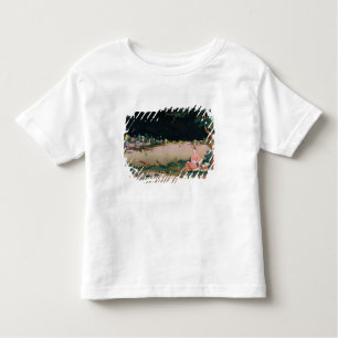 Japanische Spiegelmalerei, die ein Mädchen gesetzt Kleinkind T-shirt