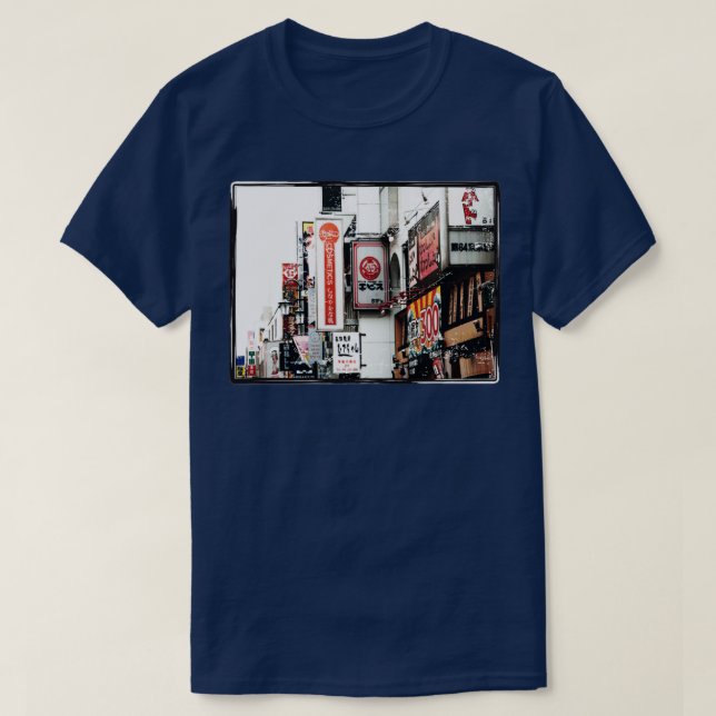 Japanische Stadt T-Shirt (Design vorne)