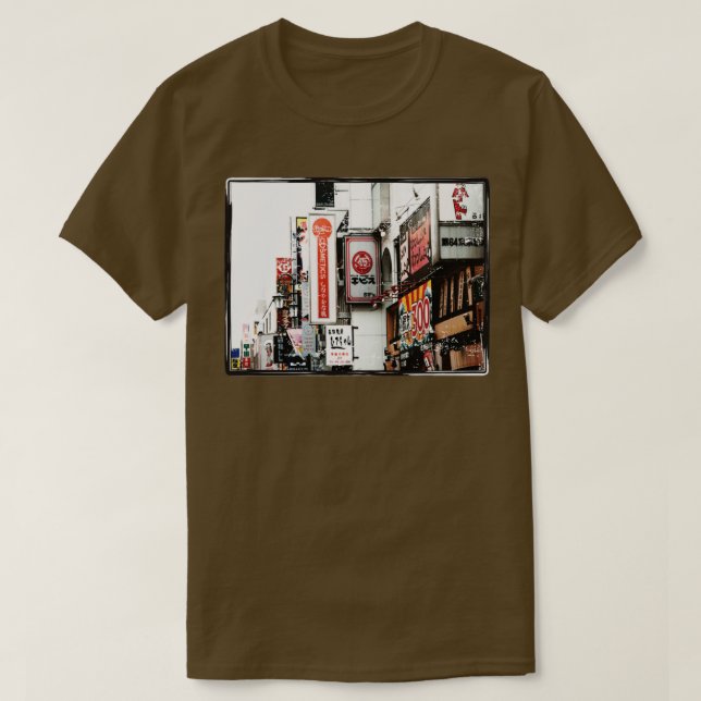 Japanische Stadt T-Shirt (Design vorne)