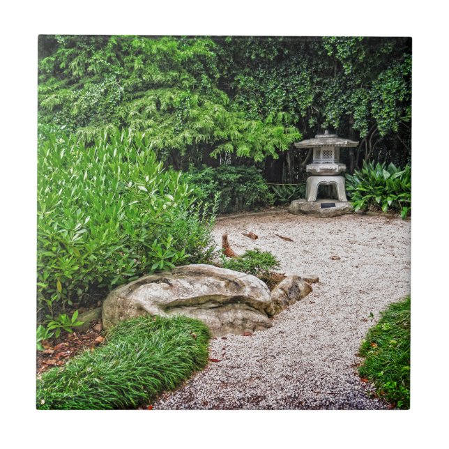 Japanische Steinlaterne Fliese (Vorderseite)