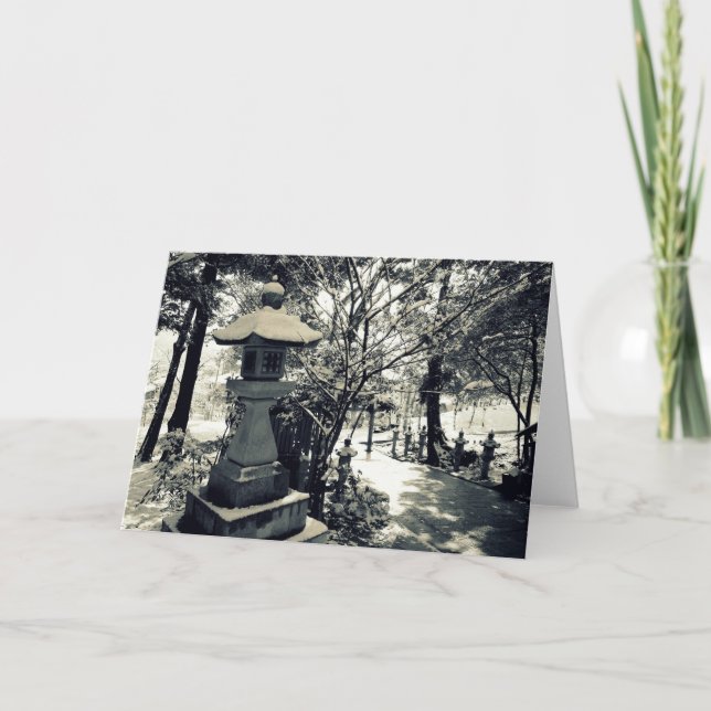 Japanische Steinsäulen Karte (Vorderseite)