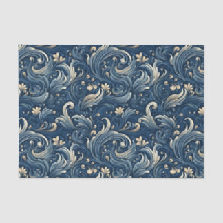 Japanische Stilwinde auf Sea Decoupage Seidenpapier