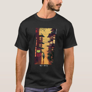 Japanische Streetwear Retro Ästhetik Tokio Mode T-Shirt