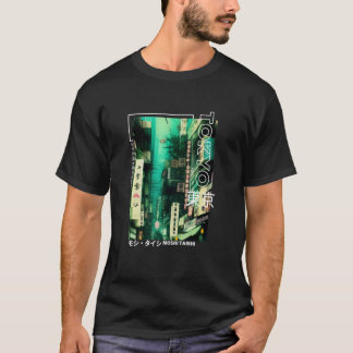 Japanische Streetwear Retro Vibes Ästhetische Toky T-Shirt