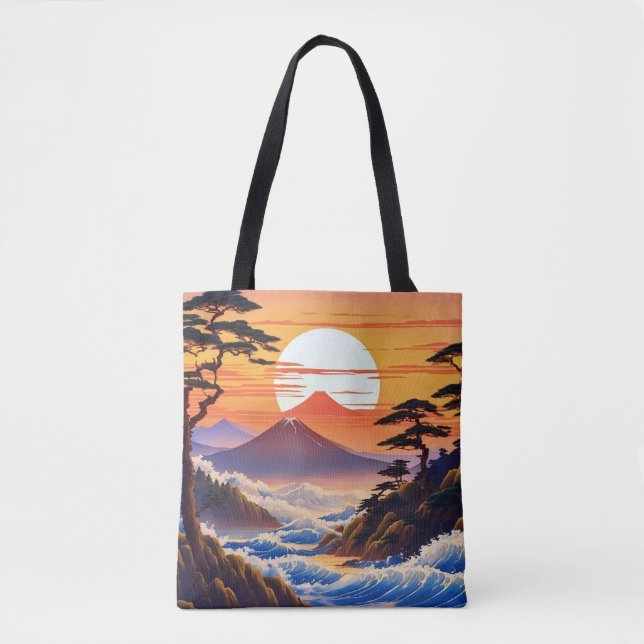 Japanische Sunrise Sunset Landschaft (Vorderseite)