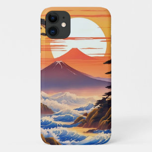 Japanische Sunrise Sunset Landschaft Case-Mate iPhone Hülle